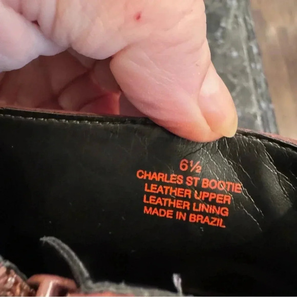 NEW! Marc Joseph New York Charles St Bootie Leather Ankle Boots Size 6.5 Brown - Picture 8 of 9